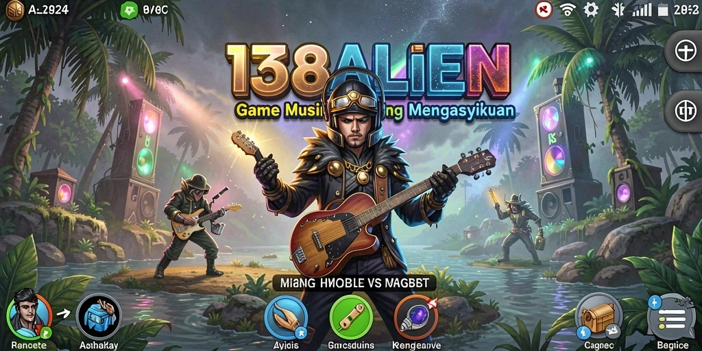 Screenshot gameplay menarik dari 138ALIEN dengan irama musik yang dinamis.