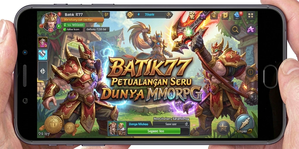 Screenshot utama BATIK77 menampilkan aksi seru dalam dunia MMORPG.