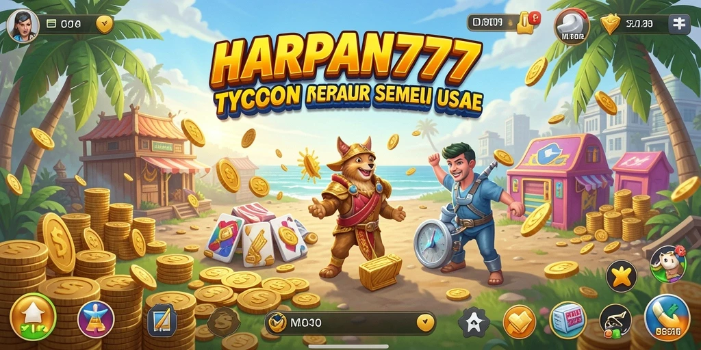 Tampilan dinamis dari gameplay Tycoon yang menarik.
