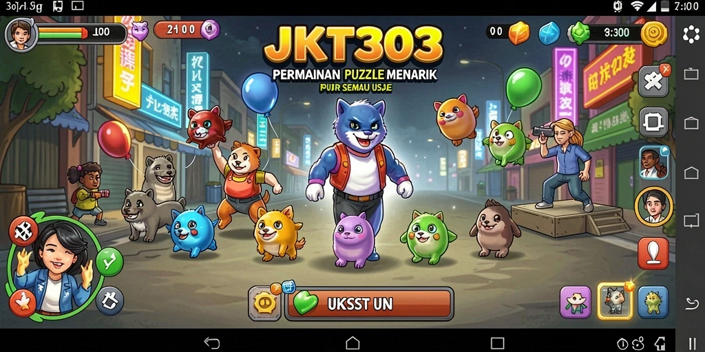 Tampilan seru gameplay Puzzle di JKT303.