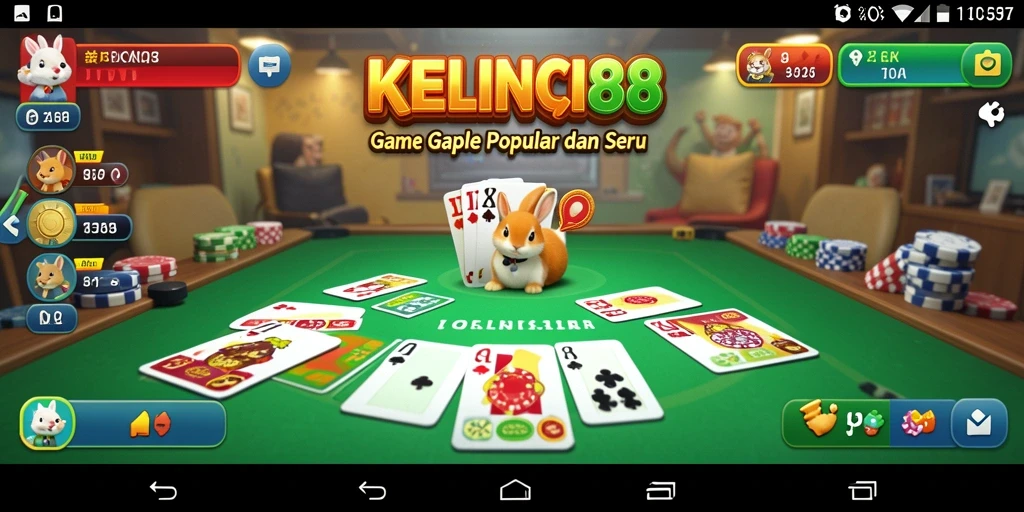 Tampilan gameplay Gaple yang menyenangkan dan interaktif.