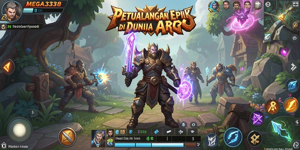 Tampilan gameplay MEGA338 yang menampilkan aksi bertempur seru dalam dunia ARPG.