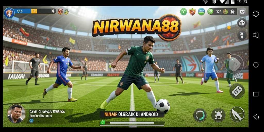 Screenshot gameplay NIRWANA88 menampilkan aksi seru olahraga.