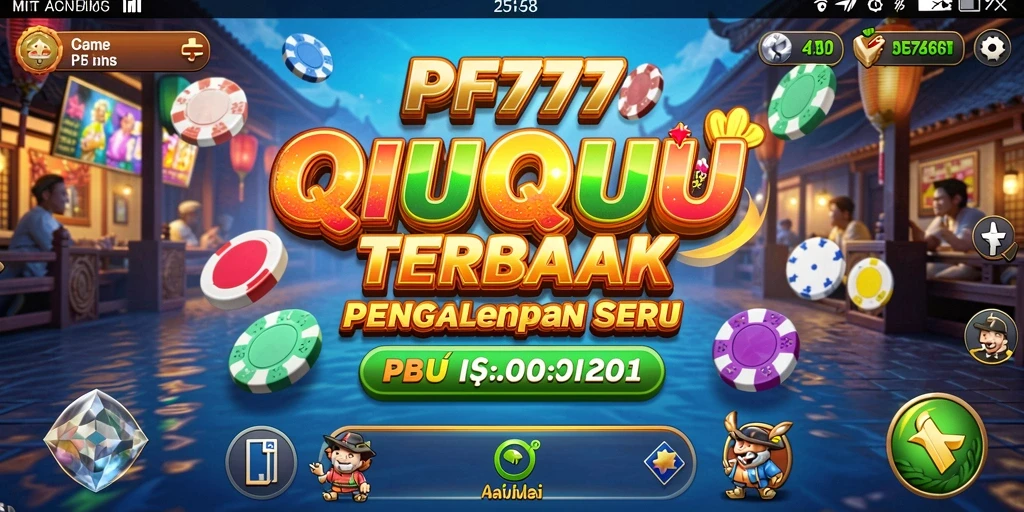 Tampilan utama gameplay QiuQiu di PF777 yang penuh aksi.