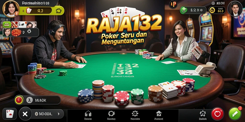 Gameplay seru RAJA132 dalam permainan Poker yang menarik.