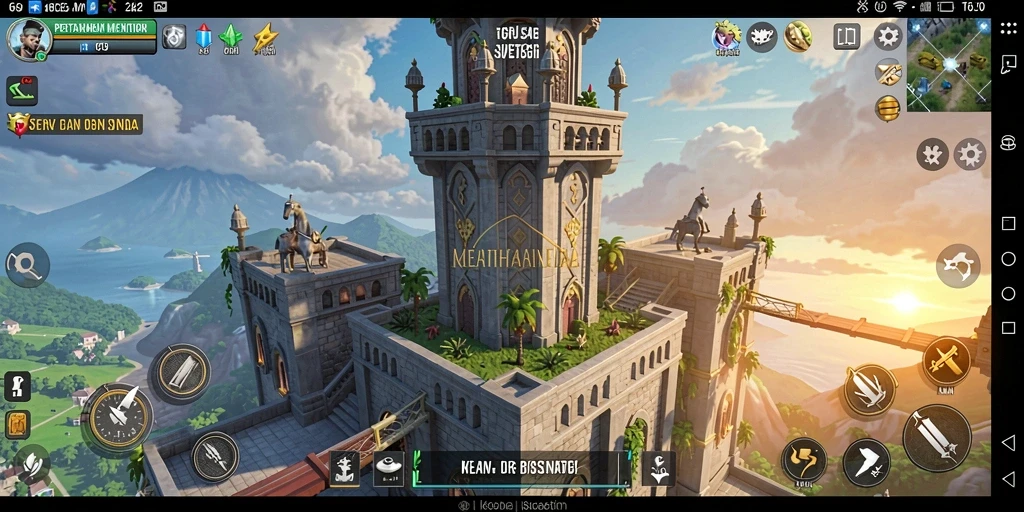 Tampilan screenshot dari gameplay menara yang mendebarkan di T6.