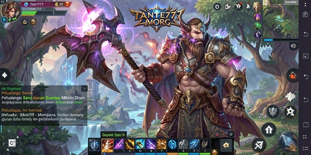 Tampilan gameplay <strong>TANTE777</strong> yang menakjubkan dalam aksi MMORPG.
